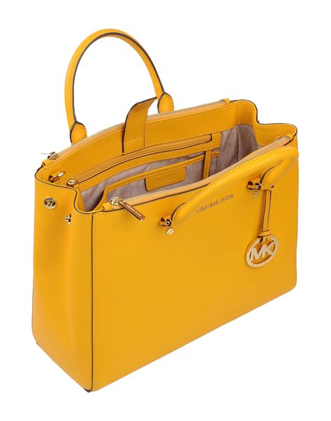 michael kors gelbe handtasche|michael kors large satchel handbag.